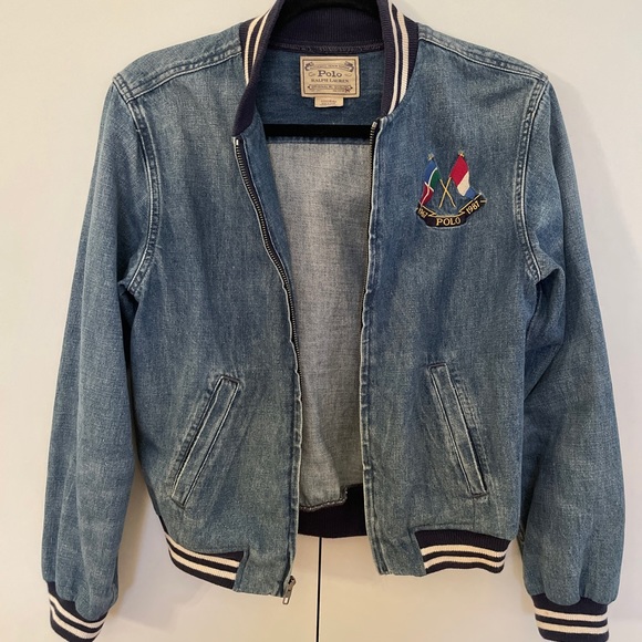 Vintage Polo Ralph Lauren 1987 Denim Bomber Jacket. Excellent condition. - Picture 12 of 12
